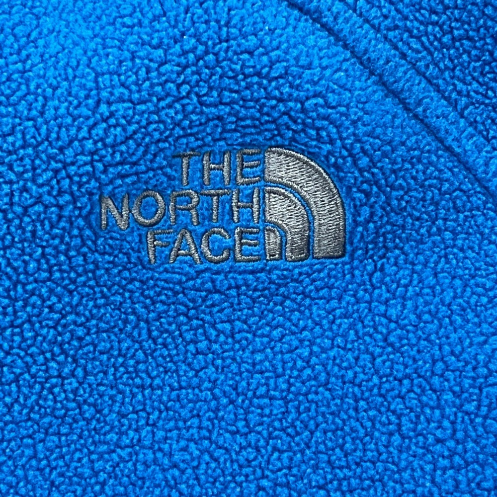 The North Face Blue Gray Fleece Full Zip Jacket Men Large Never Stop‎ Exploring - Picture 11 of 11